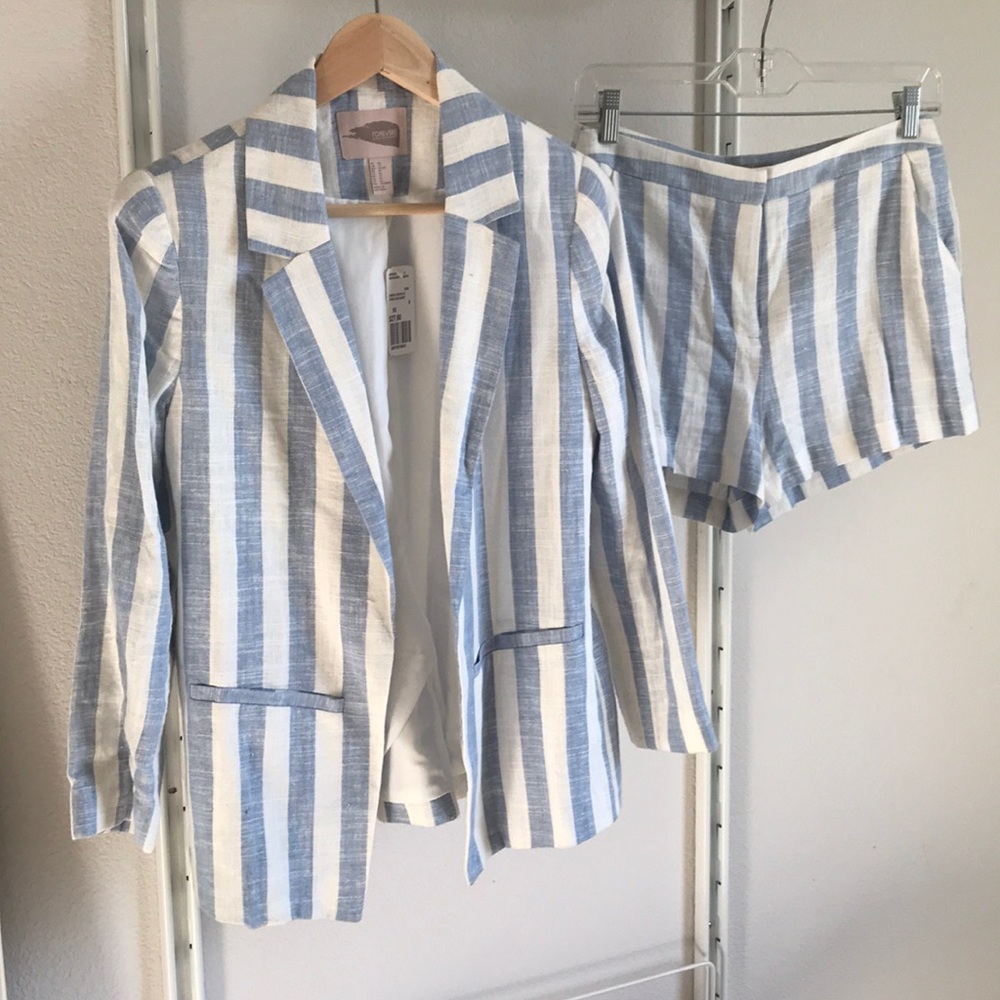 Forever 21 Striped Suit
